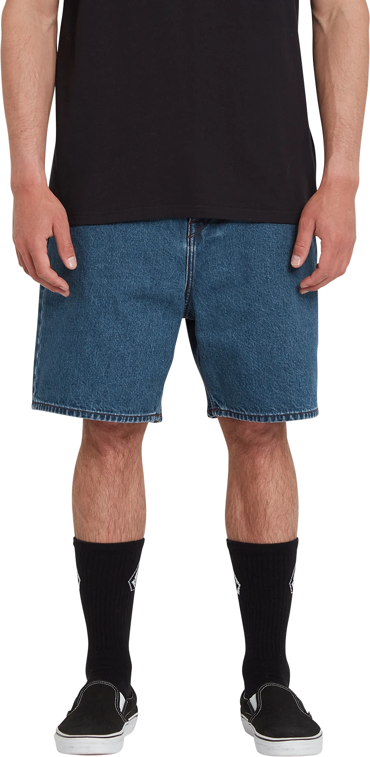 Volcom Billow Denim Short denim short hombre detail 2 | Indigo Ridge Wash