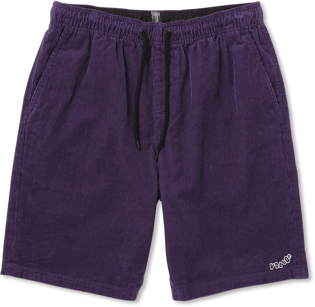 Volcom Outer Spaced Short 21 elastic waist short hombre | Deep Purple