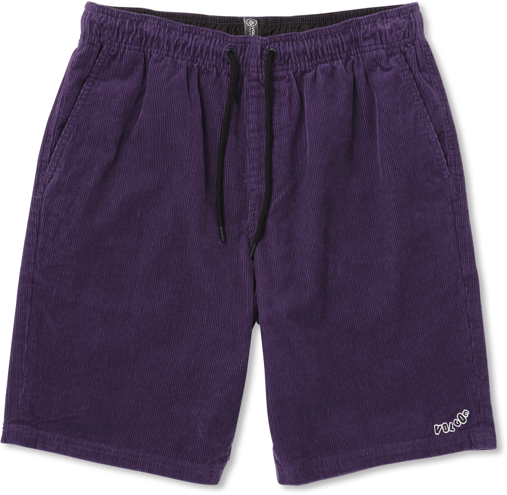 Volcom Outer Spaced Short 21 elastic waist short hombre | Deep Purple