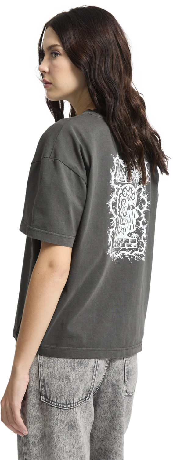 Volcom Vaderetro 1 camiseta manga corta mujer detail 5 | Vintage Black