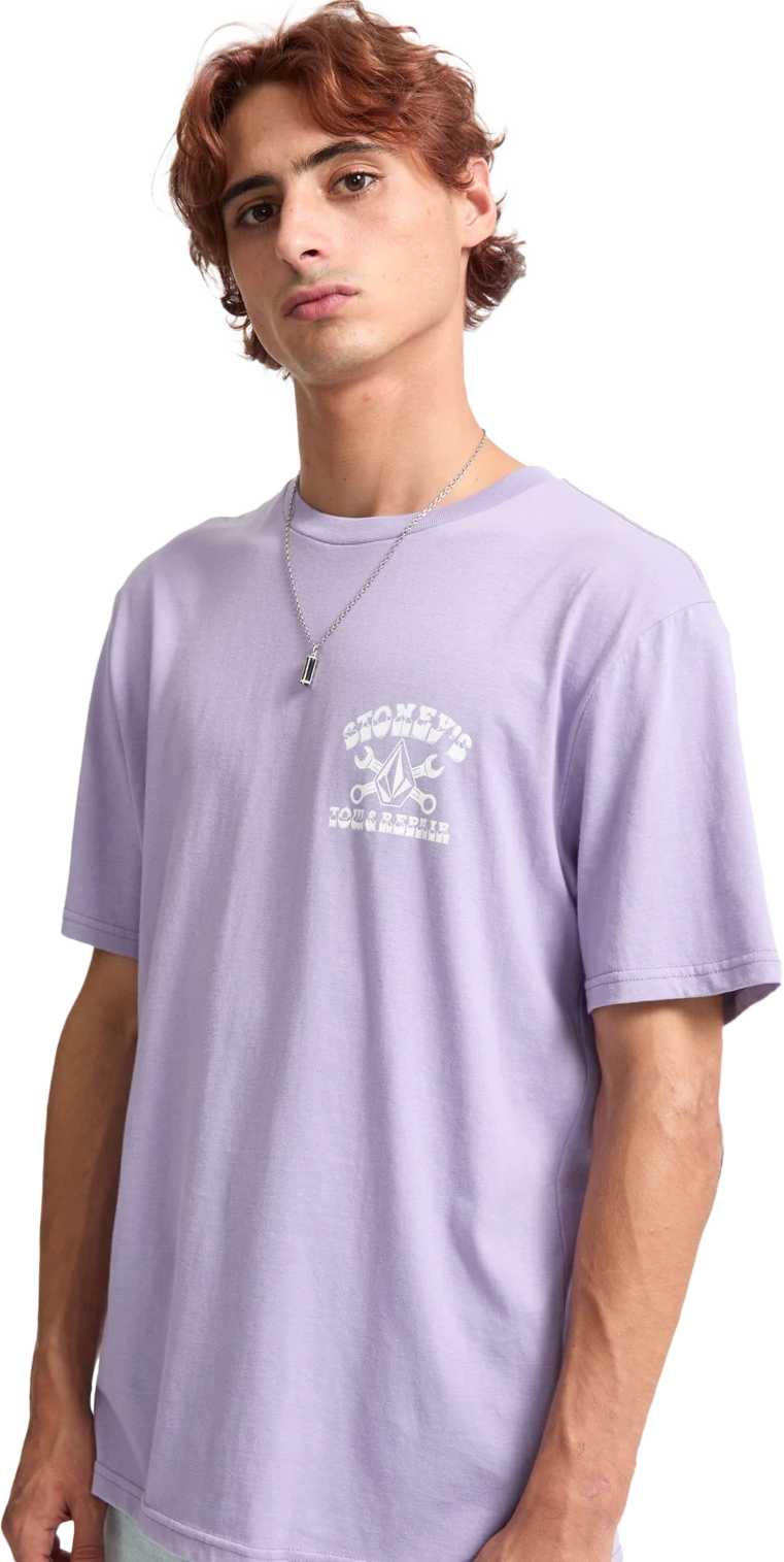 Volcom Stoneys camiseta manga corta hombre detail 4 | Purple Ash