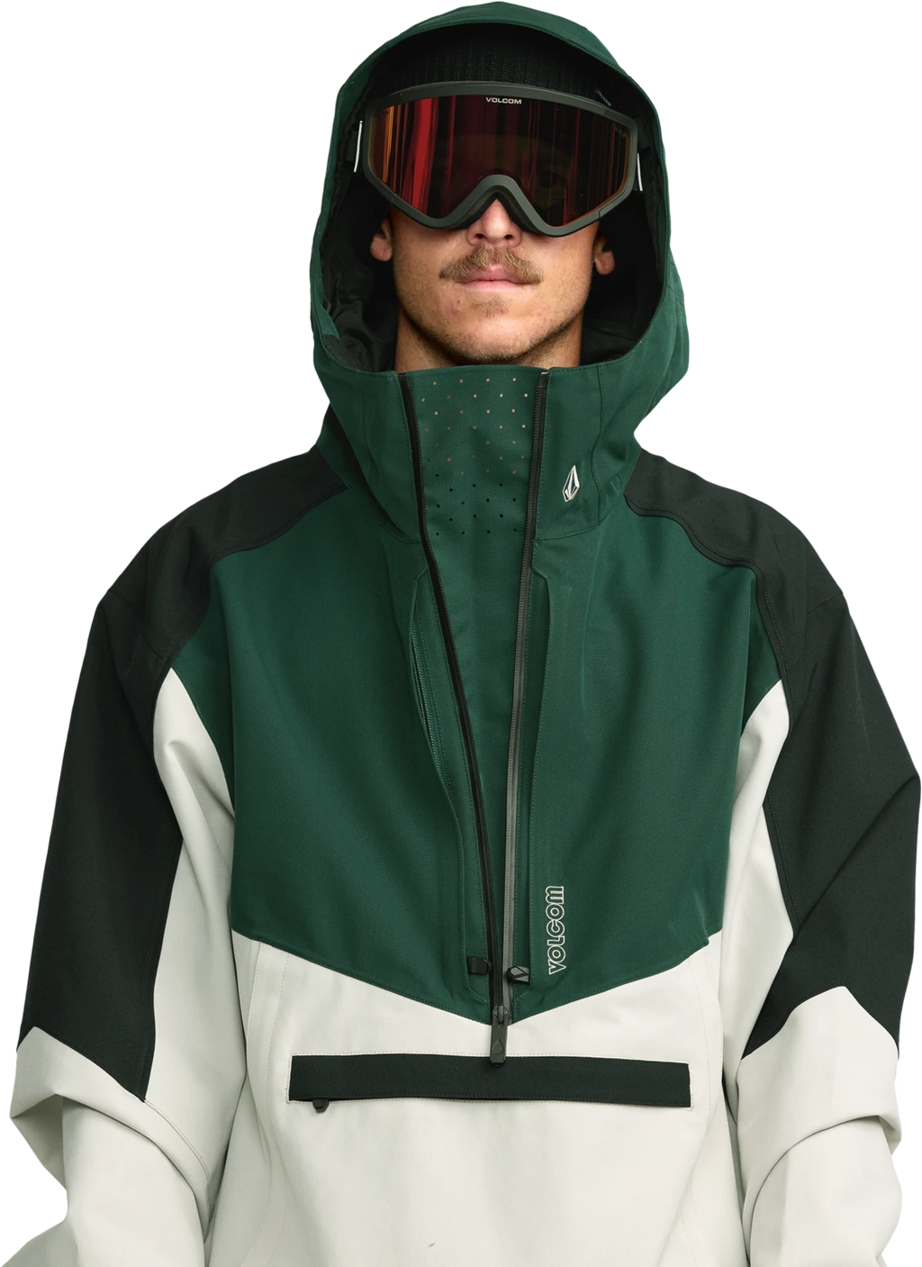 Volcom BRIGHTON PULLOVER chaquetas y abrigos hombre detail 9 | Stone