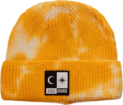 All One TIE DYE BEANIE gorro | Yellow