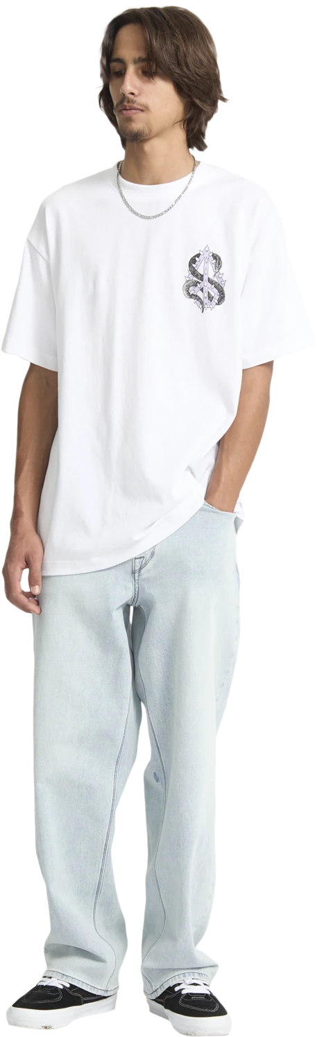 Volcom Snake Peace camiseta manga corta hombre detail 6 | White