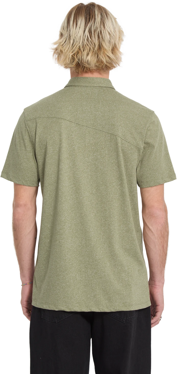 Volcom WOWZER POLO SS camisas hombre detail 1 | Thyme Green