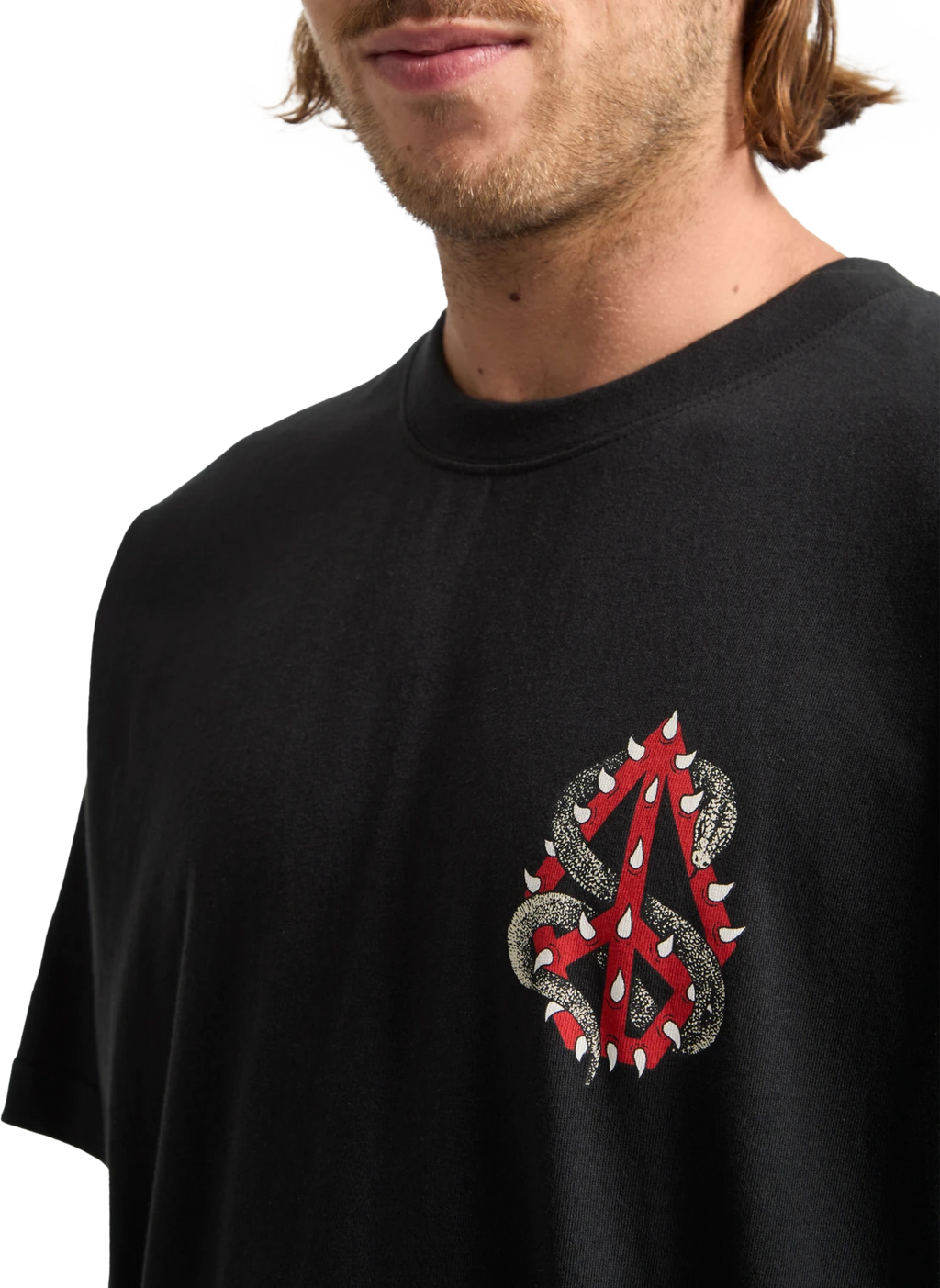 Volcom Snake Peace camiseta manga corta hombre detail 2 | Black