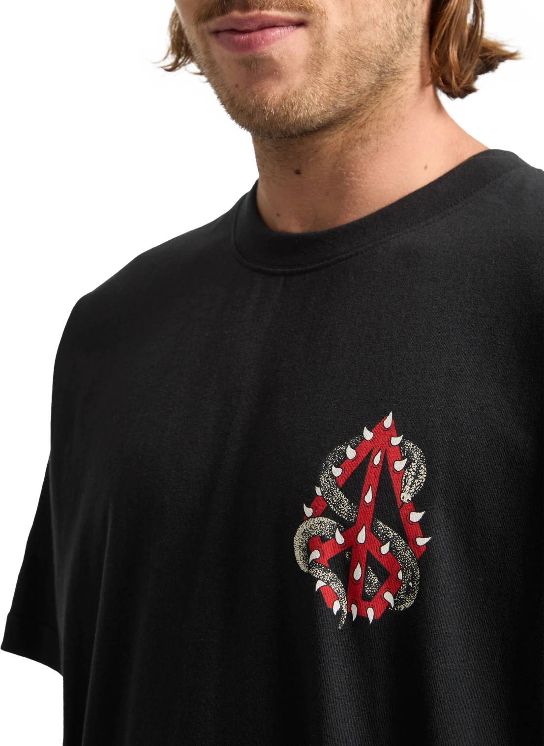 Volcom Snake Peace camiseta manga corta hombre detail 2 | Black