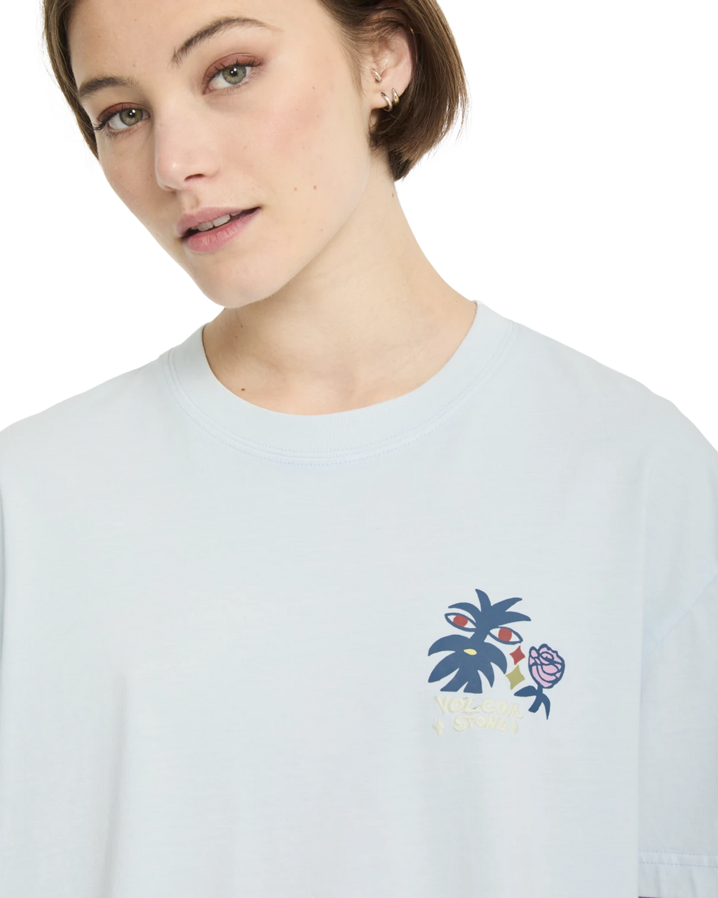 Volcom FA BRUNO LUCAS 2 TEE camiseta manga corta mujer detail 3 | LIGHT BLUE ACID