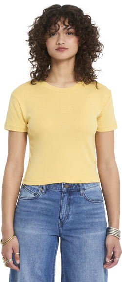 Volcom VOLCOMSTONE TIGHT CROP camiseta manga corta mujer | SUNBURST