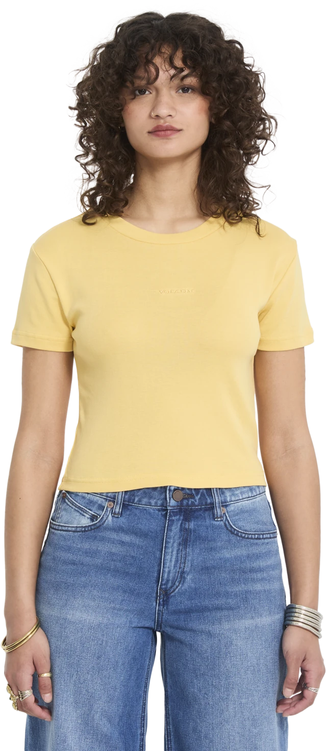 Volcom VOLCOMSTONE TIGHT CROP camiseta manga corta mujer | SUNBURST