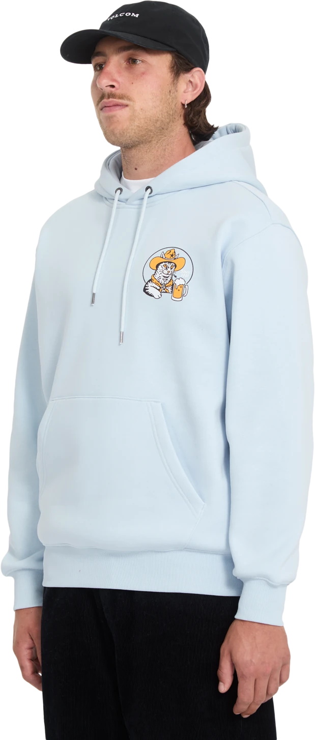 Volcom NODER PO sudadera con capucha hombre detail 2 | Light Blue Acid
