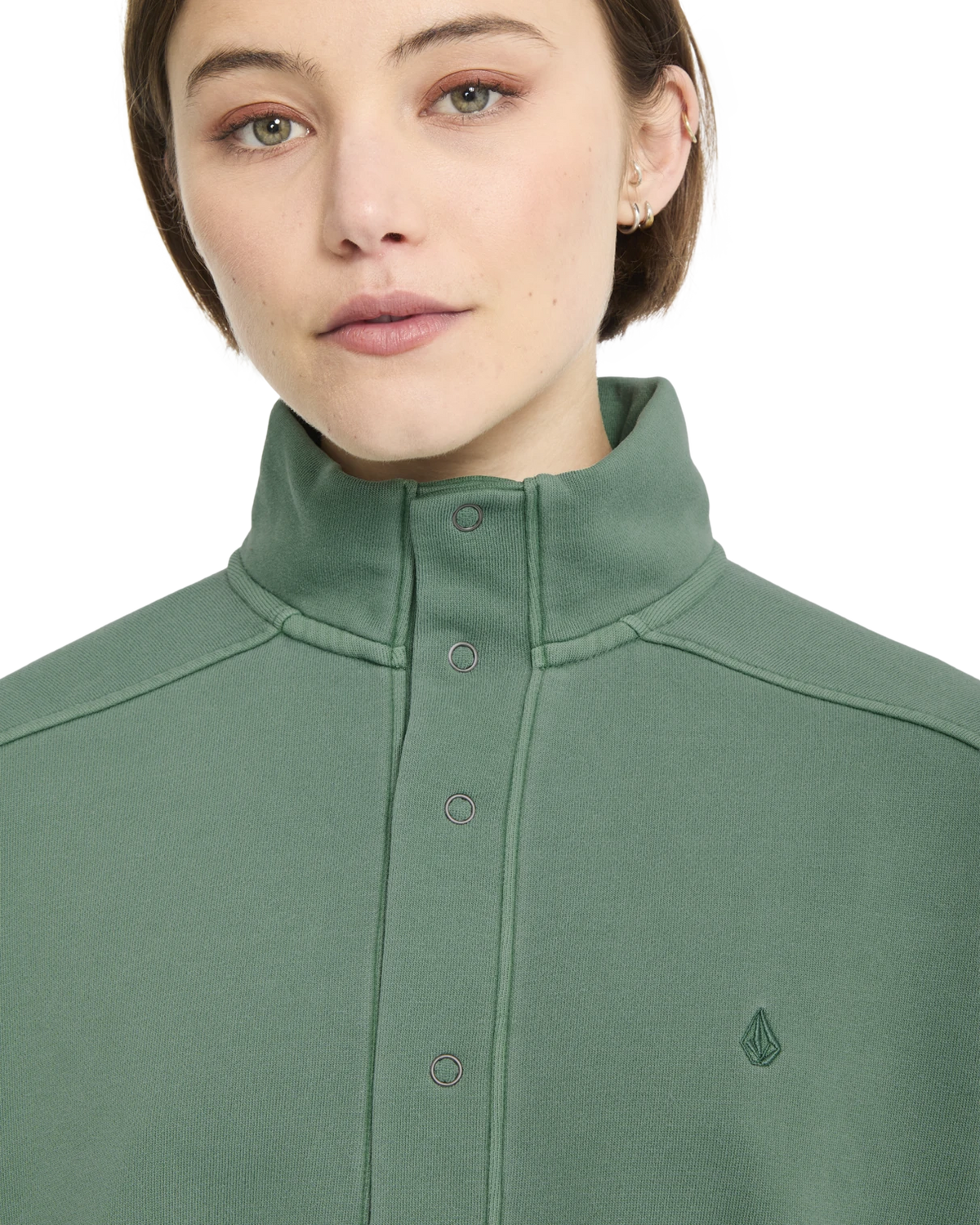 Volcom REETROSTONE UP sudadera mujer detail 3 | Evergreen