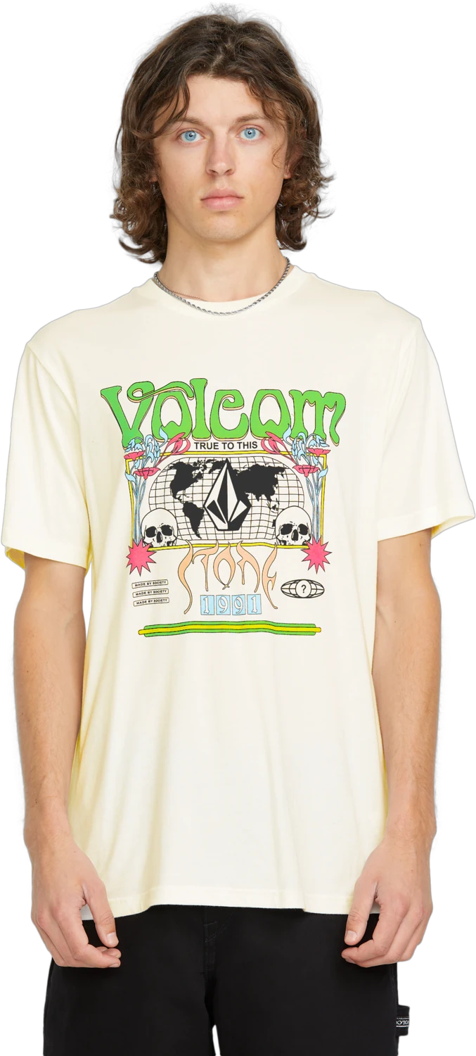 Volcom Worldly camiseta manga corta hombre | OFF WHITE