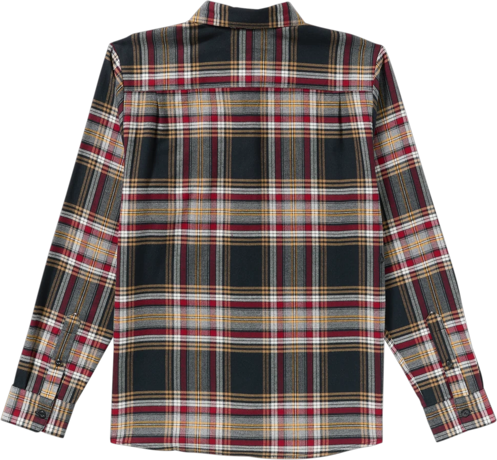 Volcom Netastone Flannel Shirt camisa manga larga hombre detail 6 | Antique Black