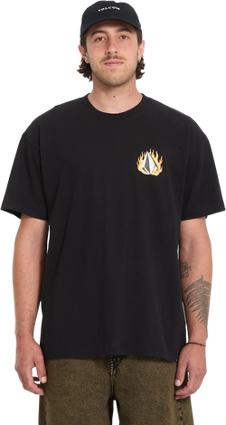 Volcom DOUBLE FANTASY LSE SST camiseta manga corta hombre | BLACK