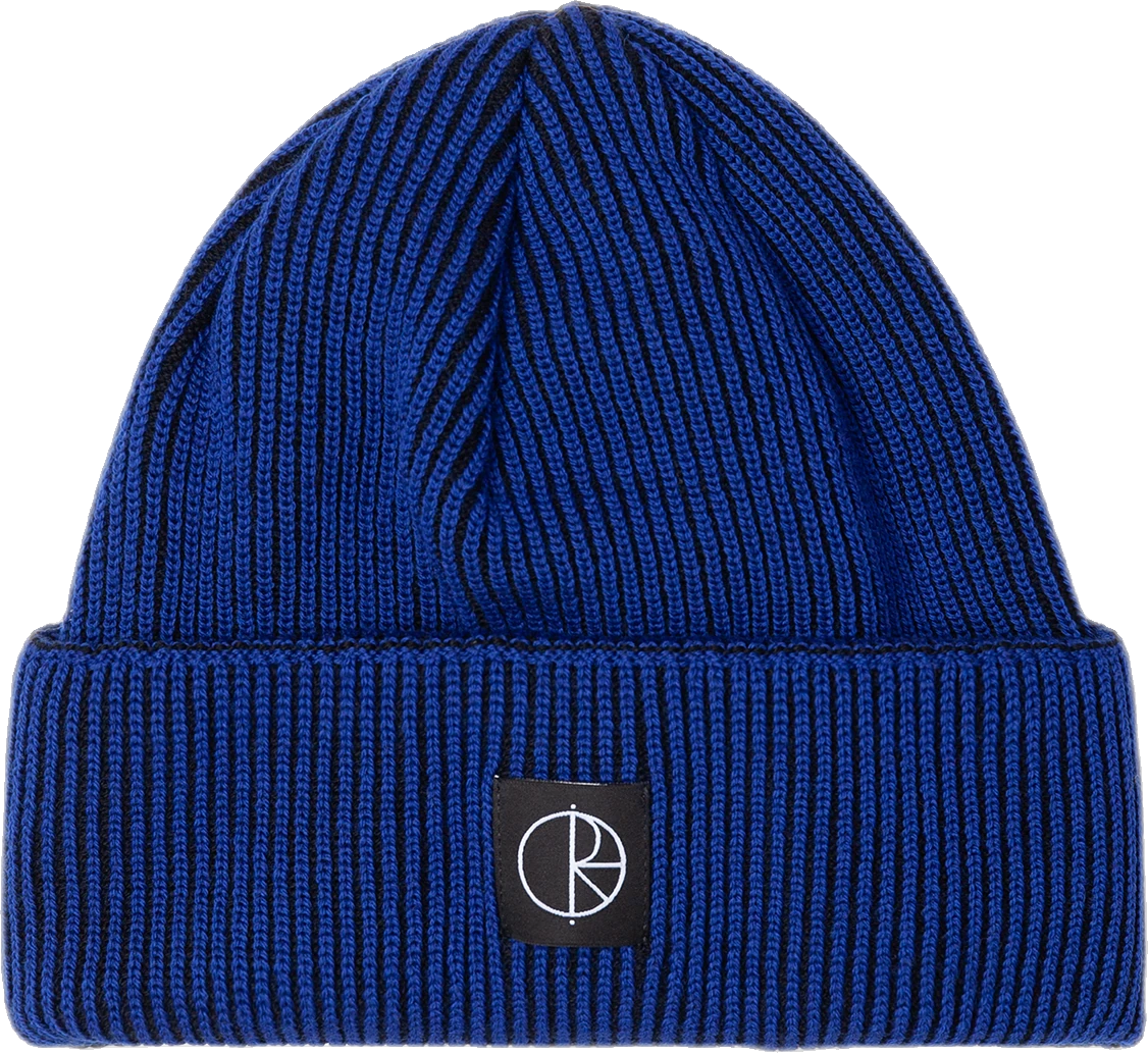 Polar Skate Co. Polar Skate Co. Lines Merino Beanie gorro hombre | Egyptian Blue/Black