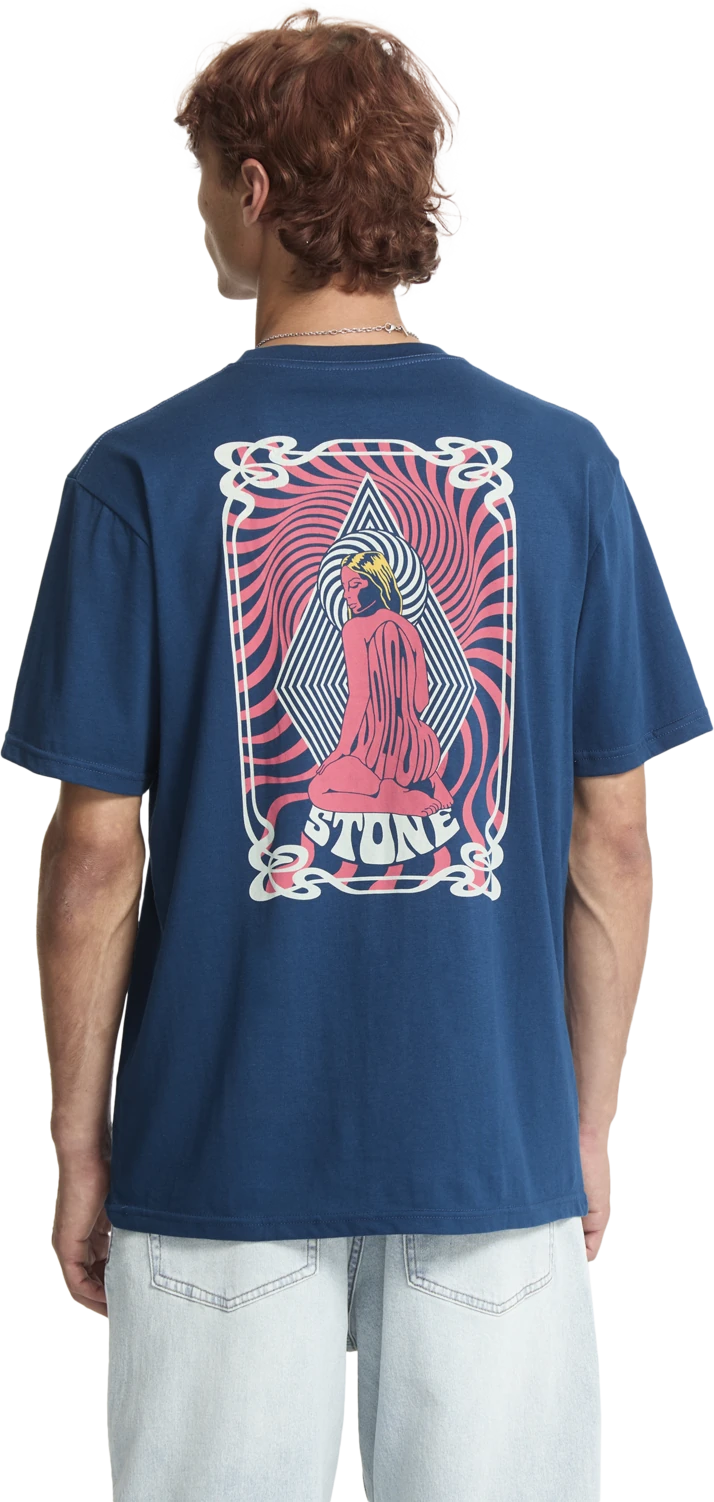Volcom Psychback camiseta manga corta hombre detail 1 | Cosmic Blue