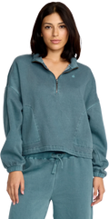 Volcom Stone Soft Quarter sudadera con cremallera mujer | Emerald Green