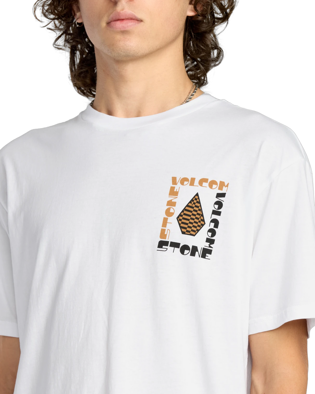 Volcom Cornerstone camiseta manga corta hombre detail 3 | White