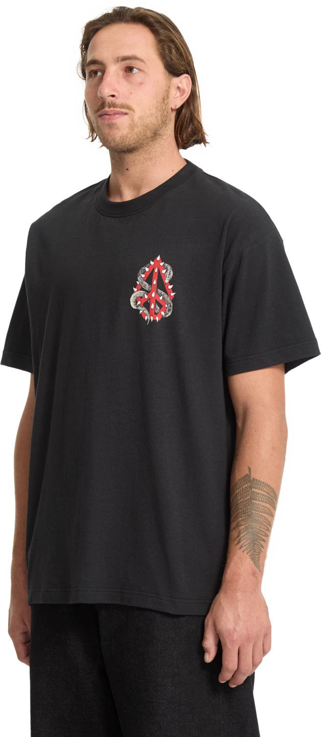 Volcom Snake Peace camiseta manga corta hombre detail 5 | Black