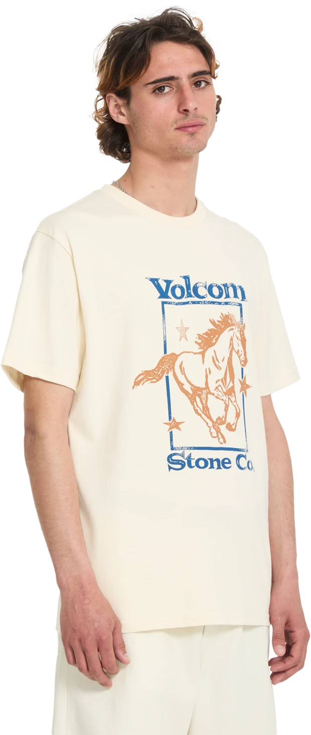 Volcom GIDDYUP SST camiseta manga corta hombre detail 2 | Dirty White