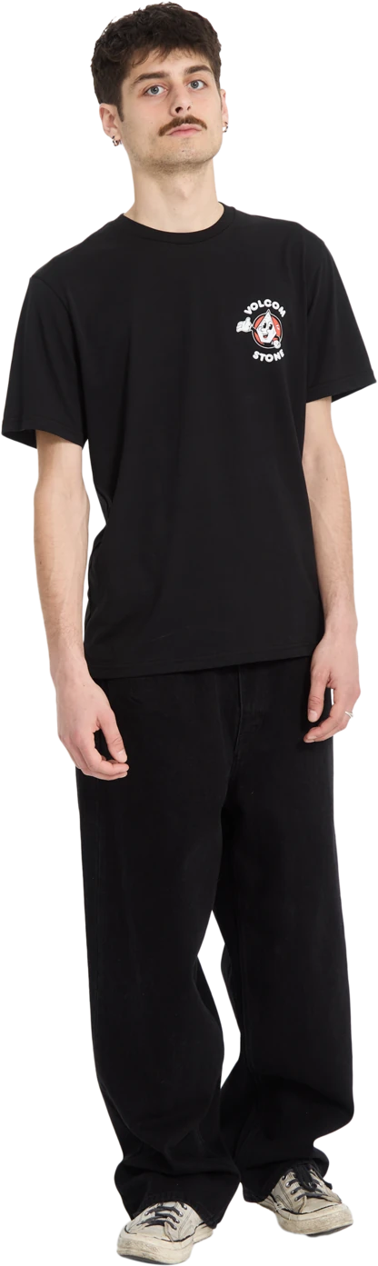 Volcom MISTE STONE BSC SST camiseta manga corta hombre detail 4 | Black