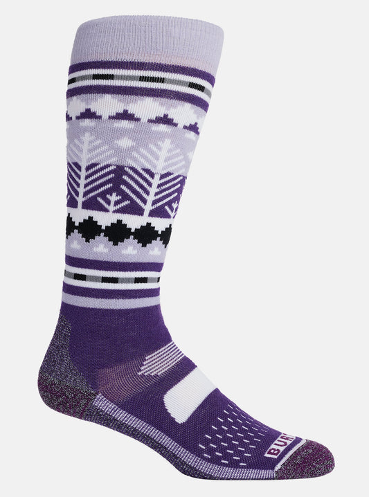 Calcetines snowboard Mujer Burton Performance Midweight Socks - Snowy Pines