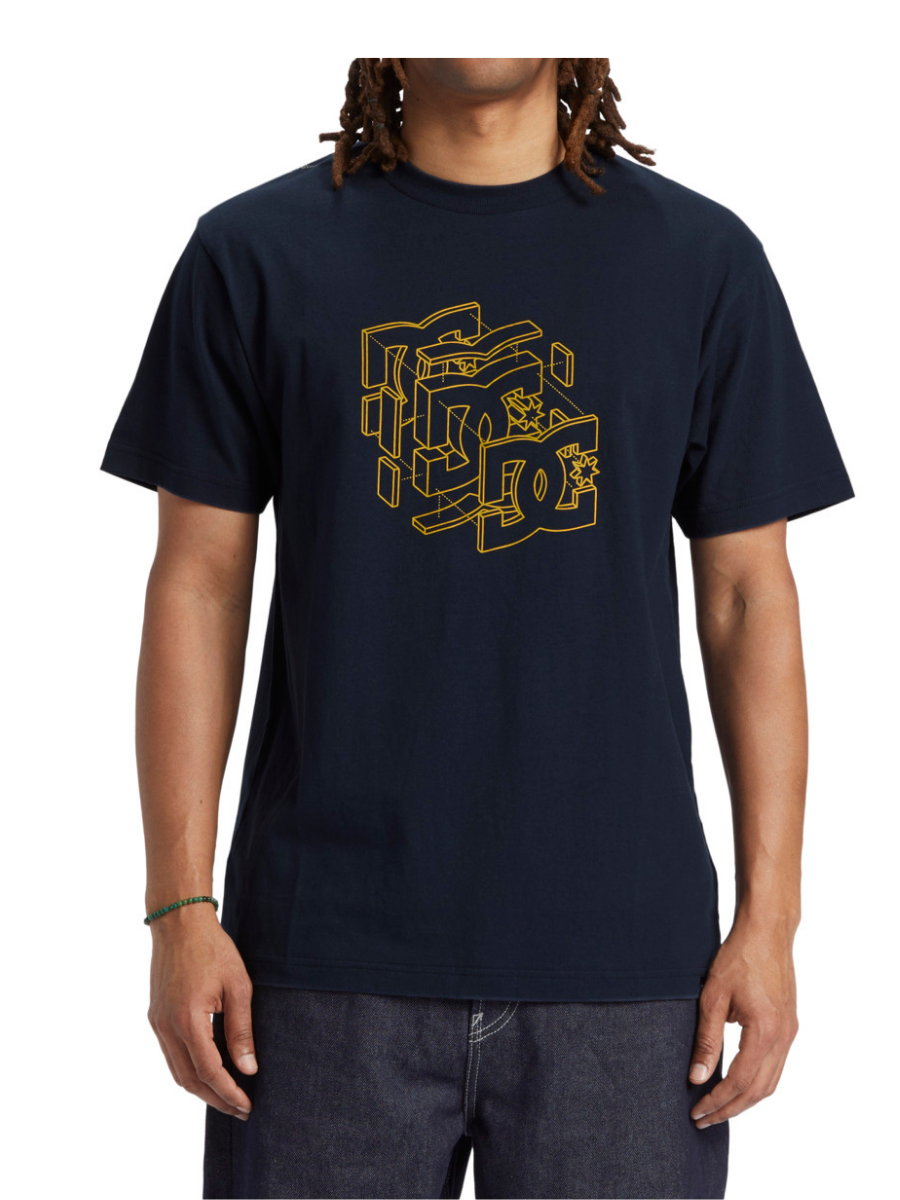 DC Shoes Rebuild short sleeve t-shirt - Navy Blazer | Collection_Zalando | Men's short sleeve t-shirts | Men's T-shirts | surfdevils.com