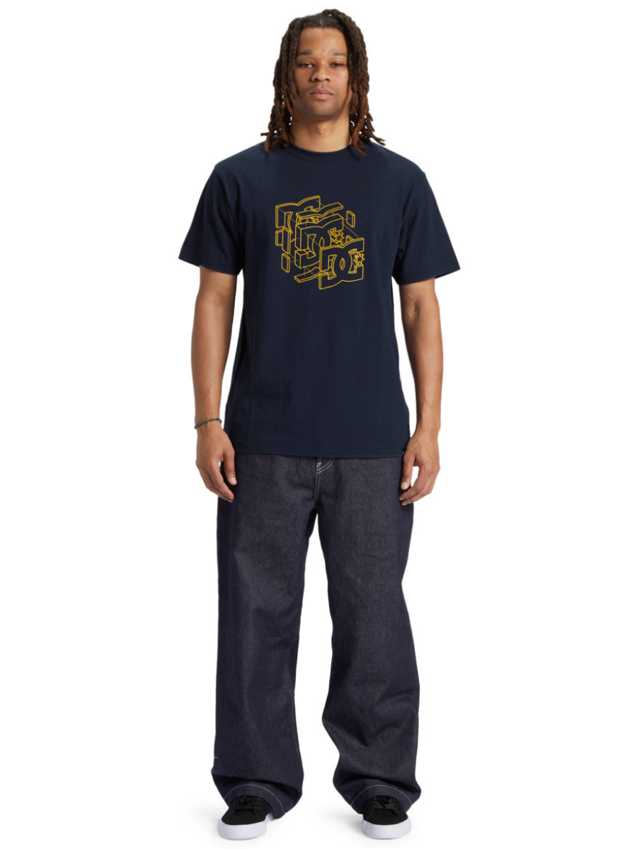 DC Shoes Rebuild short sleeve t-shirt - Navy Blazer | Collection_Zalando | Men's short sleeve t-shirts | Men's T-shirts | surfdevils.com