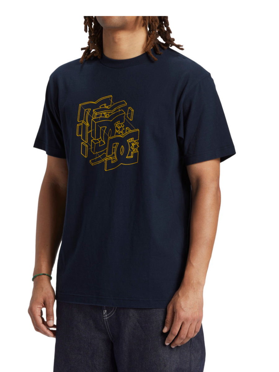 DC Shoes Rebuild short sleeve t-shirt - Navy Blazer | Collection_Zalando | Men's short sleeve t-shirts | Men's T-shirts | surfdevils.com