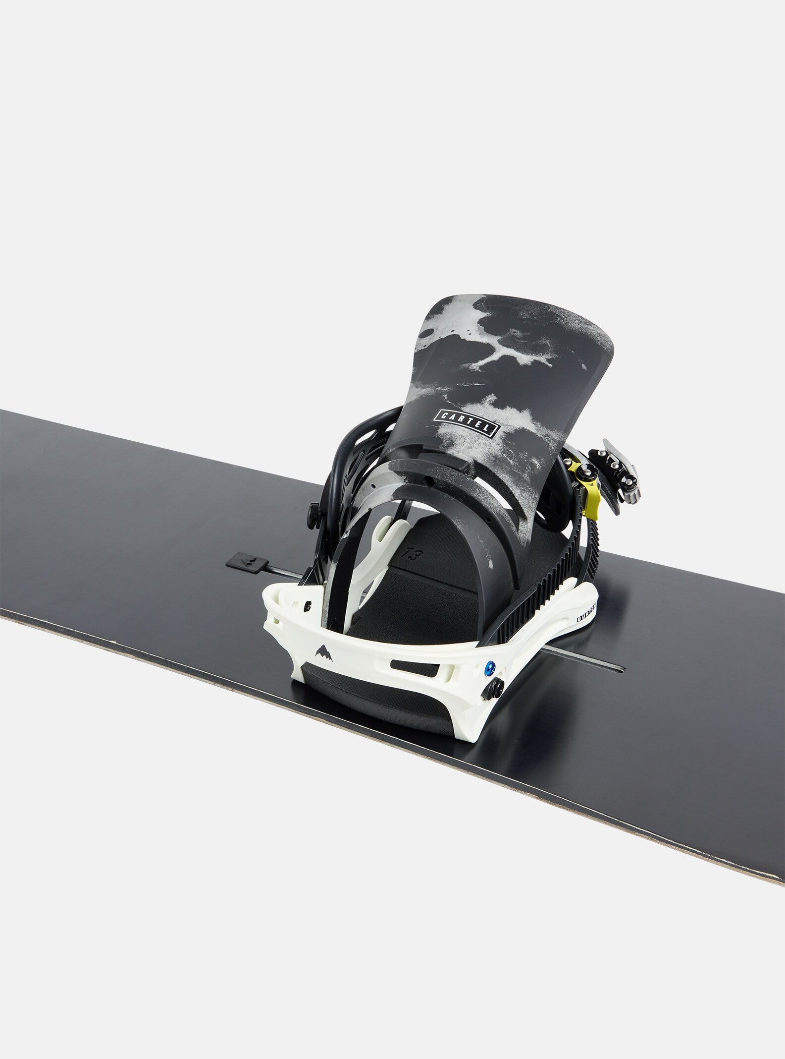 Burton Cartel Re:flex Snowboardbindungen – Weiß/Grafik