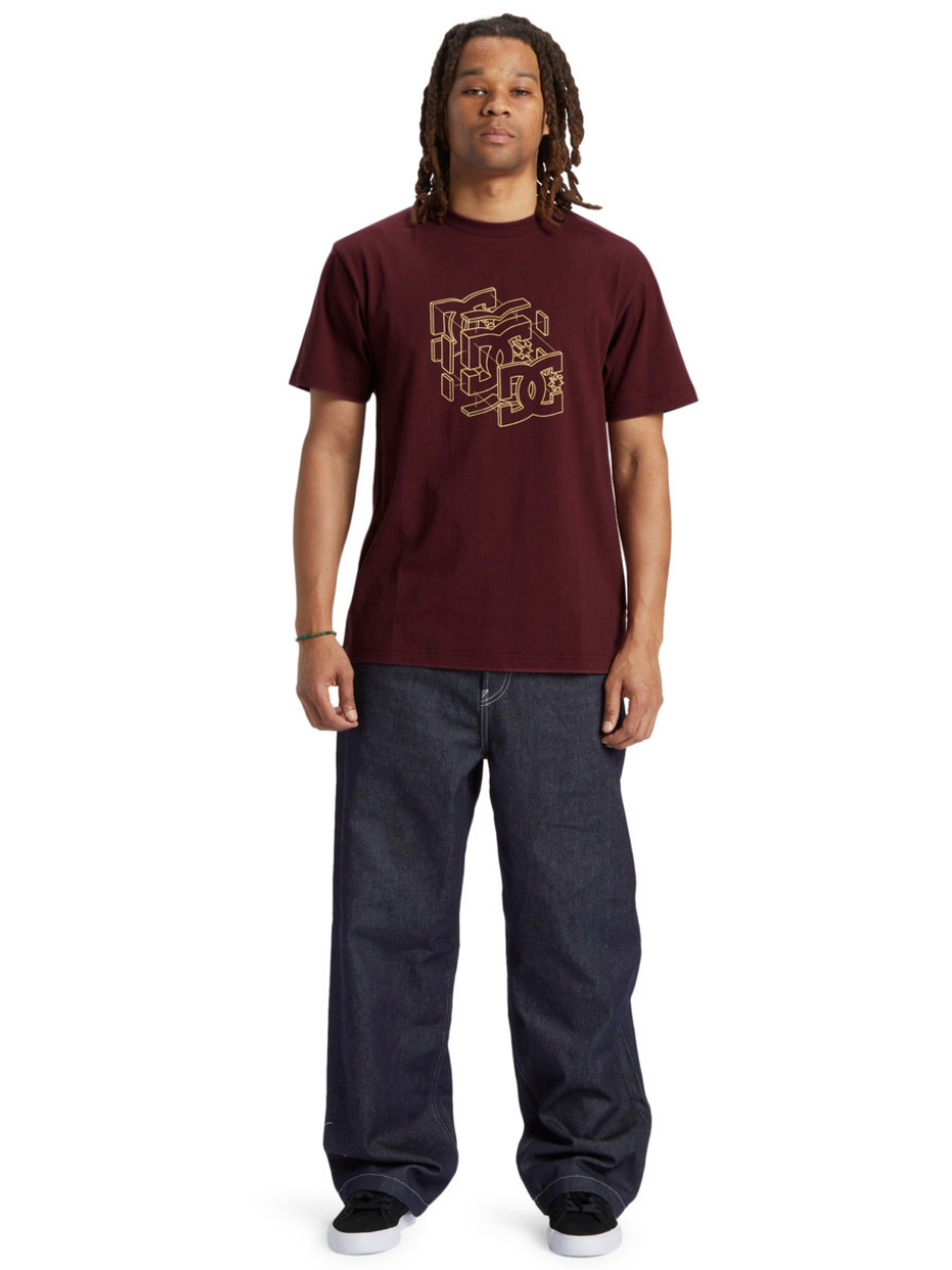 DC Shoes Rebuild Kurzarm-T-Shirt – Tawny Port | Meistverkaufte Produkte | Neue Produkte | Neueste Produkte | surfdevils.com