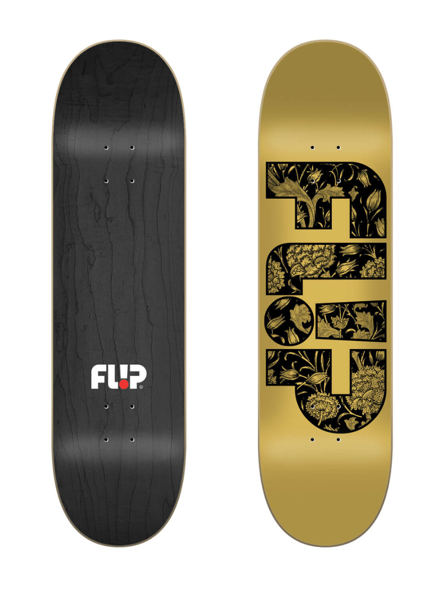 Flip Team Metallic Yellow 8,0″ Skateboard-Deck