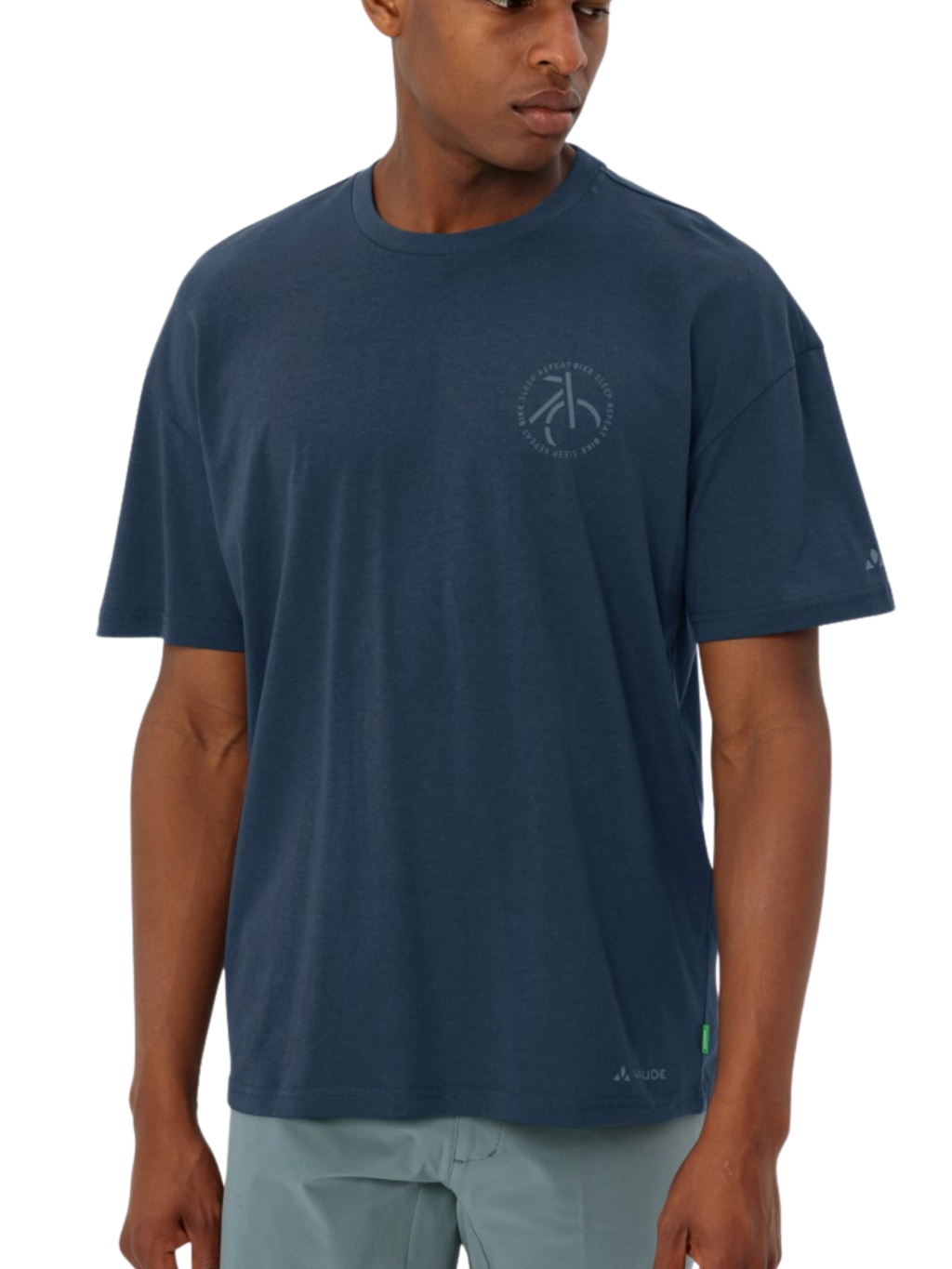 Camiseta Vaude Cyclist Casual - Dark Sea