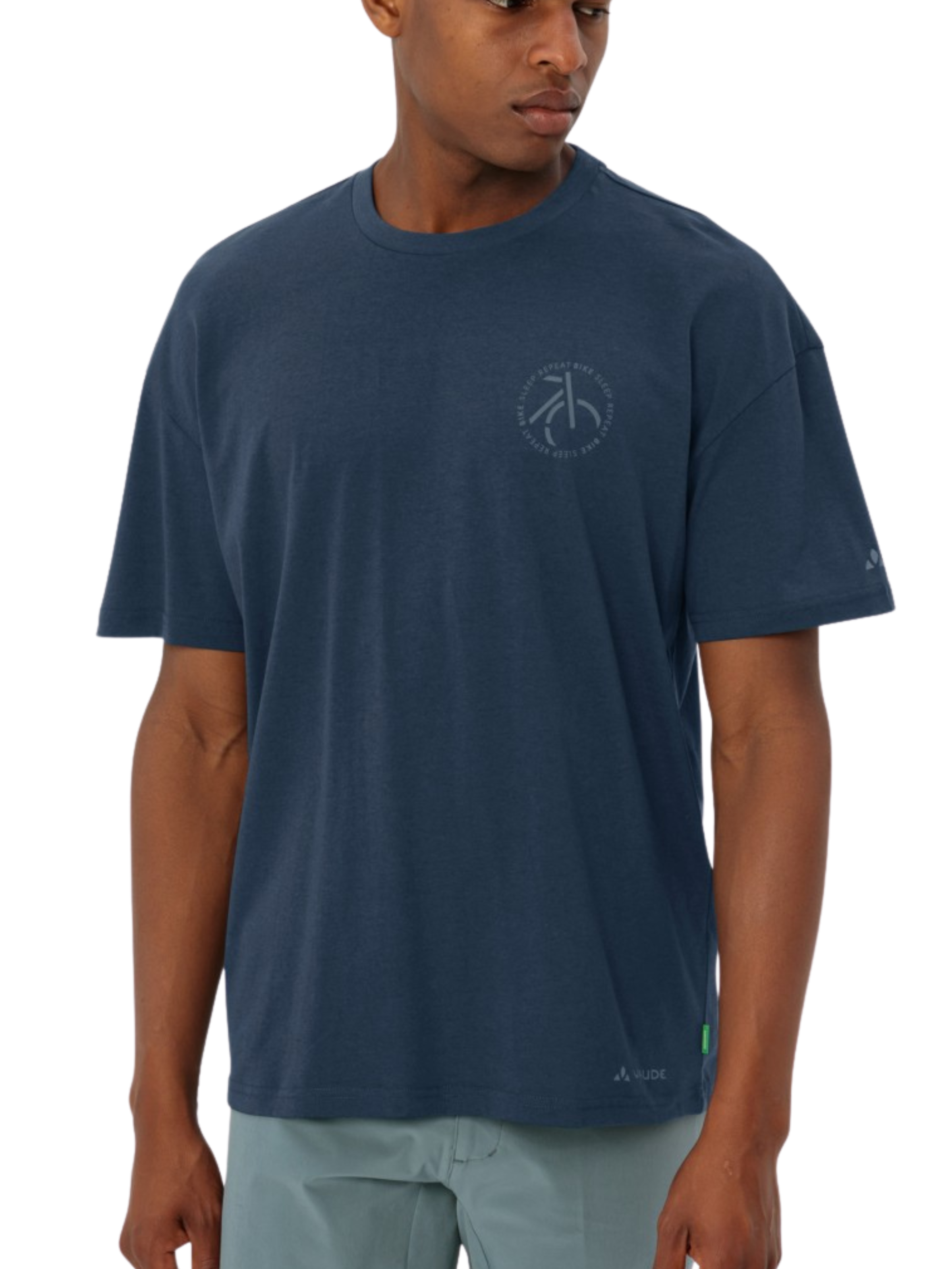 Camiseta Vaude Cyclist Casual - Dark Sea
