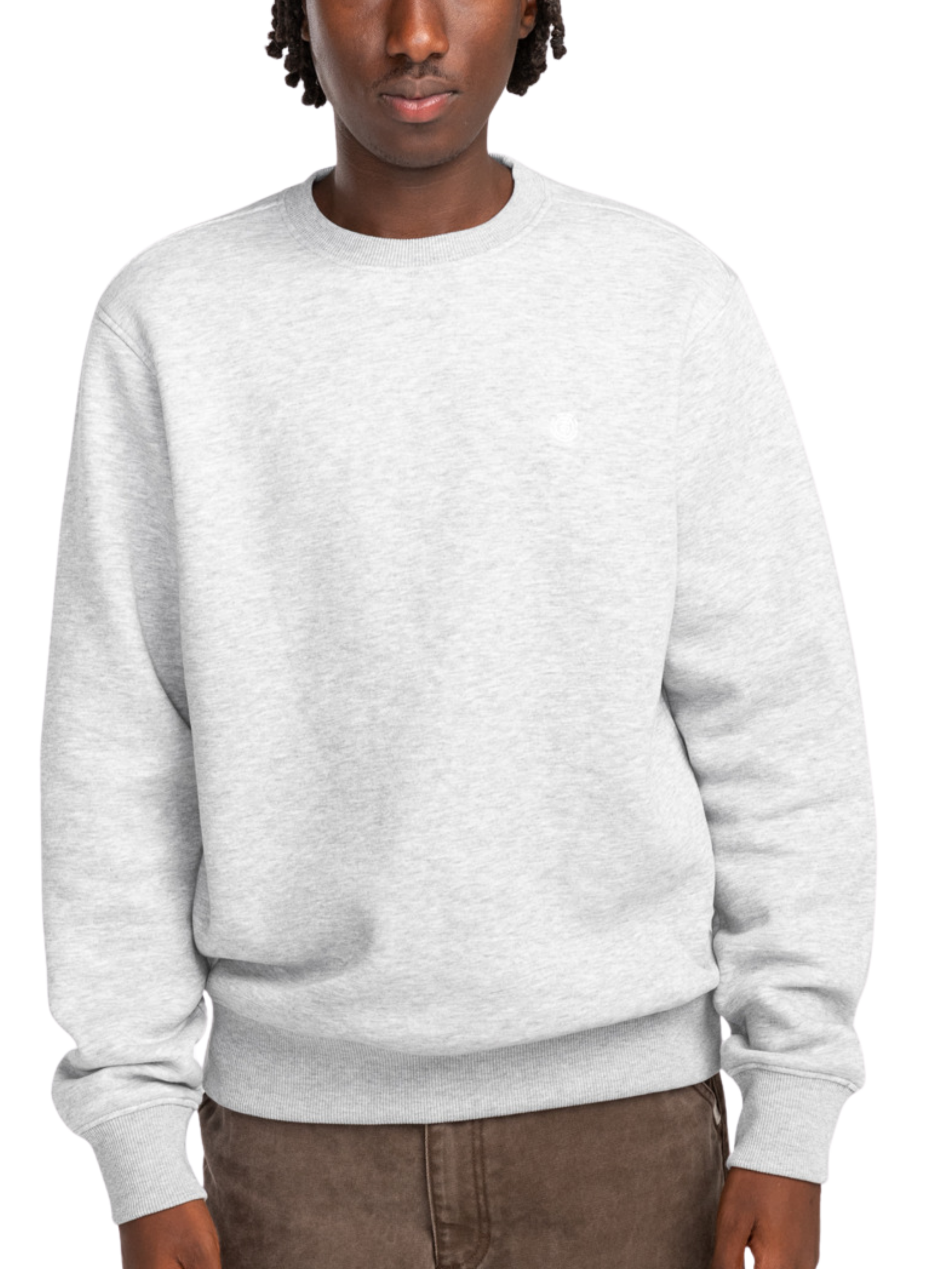 Sudadera Element Icon Embroidery Crew - Mid Grey Heather