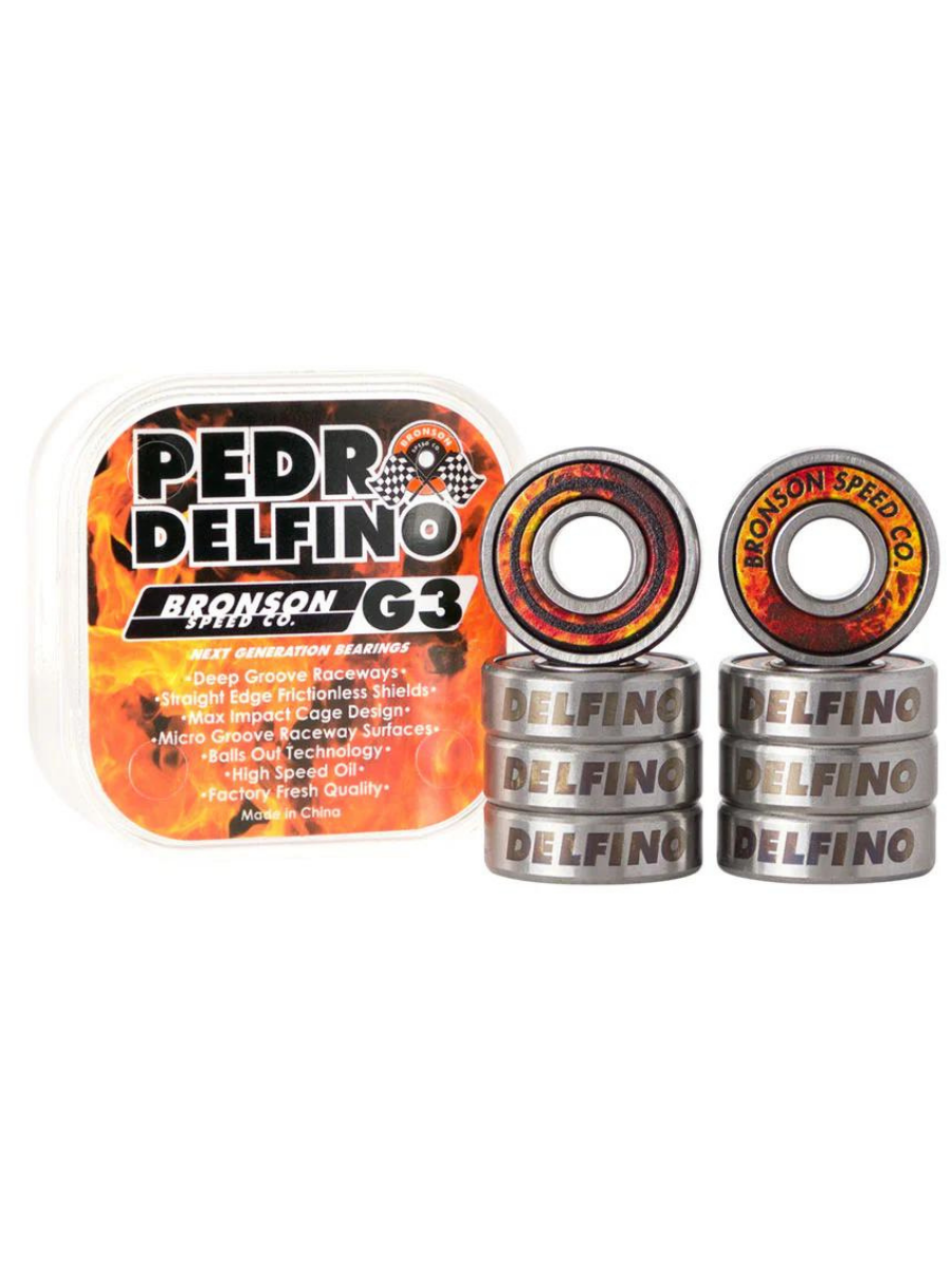 Rolamentos de velocidade Bronson - Pedro Delfino G3 | Coleção_Zalando | Loja de skate | Mesas, Eixos, Rodas,... | Novos produtos | Produtos mais recentes | Produtos mais vendidos | Produtos mais vendidos | Rolamentos para skate | surfdevils.com