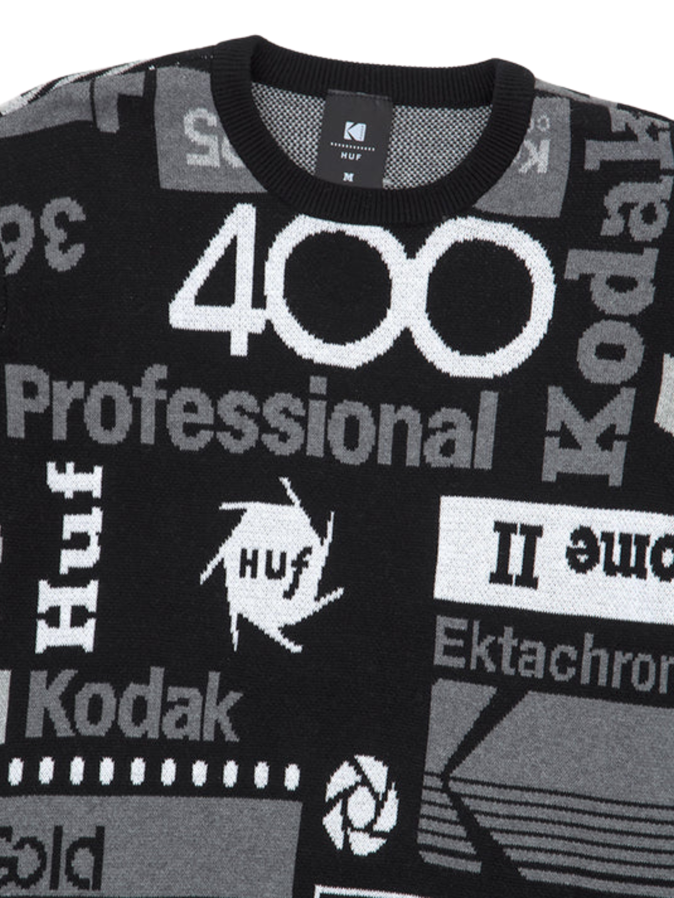 Jersey HUF x Kodak Dark Room Jacquard Knit - Noir