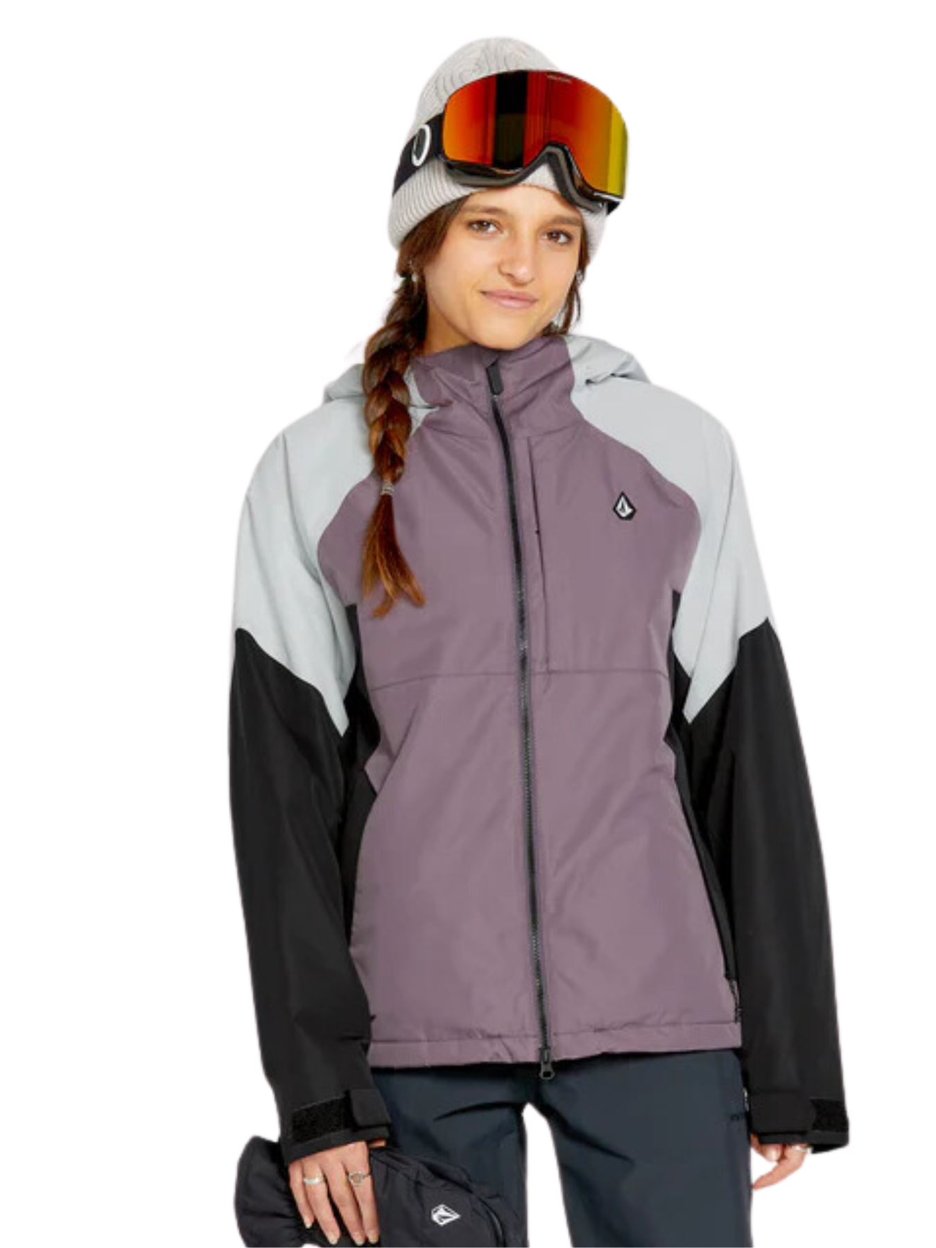 Jaqueta de snowboard feminina Volcom Agate Insulated - Dusty Lavender