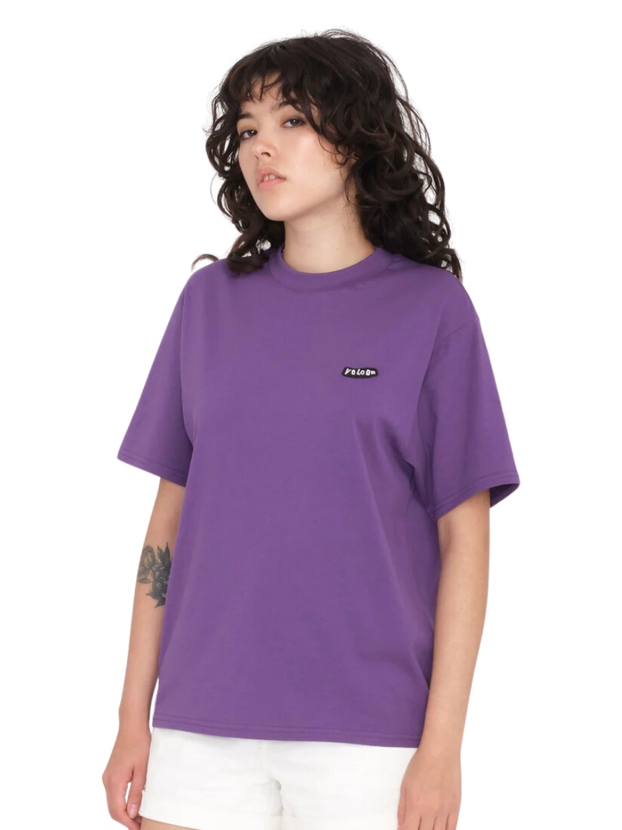 Camiseta feminina Volcom Pistol Stone - Roxo Profundo