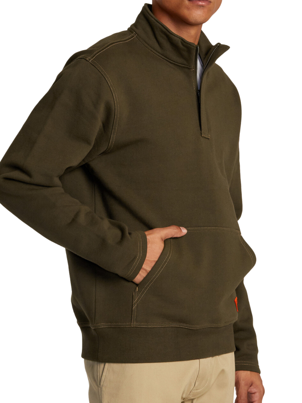 Rvca Chainmail Sweatshirt - Chocolate