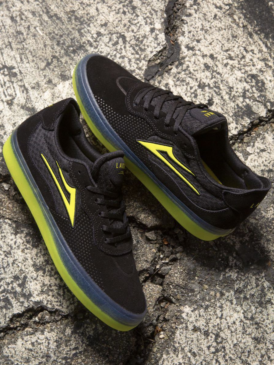 Scarpa da skate Lakai Essex - Pelle scamosciata nera 