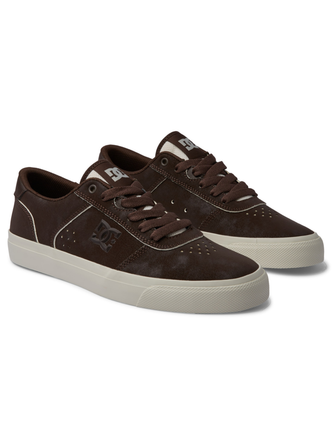 Dc Shoes Teknic Baskets en cuir - chocolat noir/marron