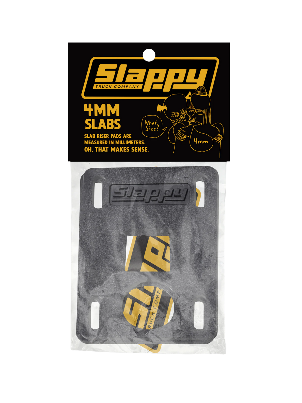 Riser Pads Slappy Slab Noirs (Pack de 2) | 4mm