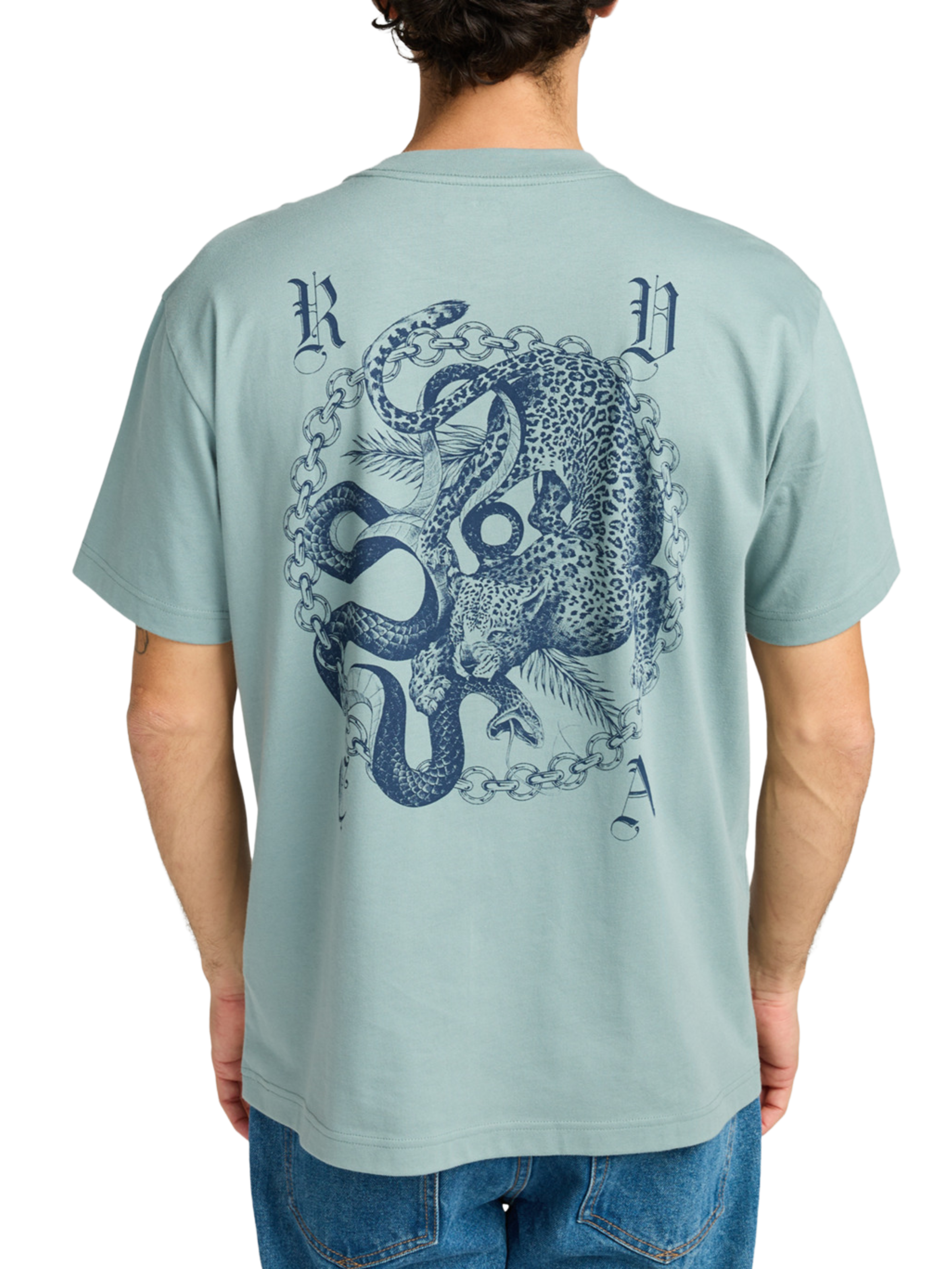RVCA Skateboards Benj Battle T-Shirt Lead