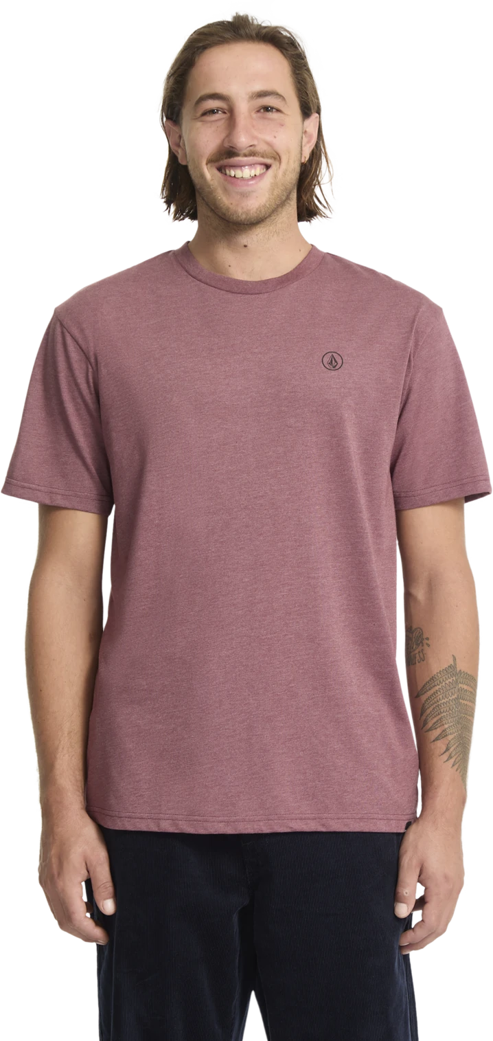 Volcom Circle Blanks camiseta manga corta hombre | Merlot