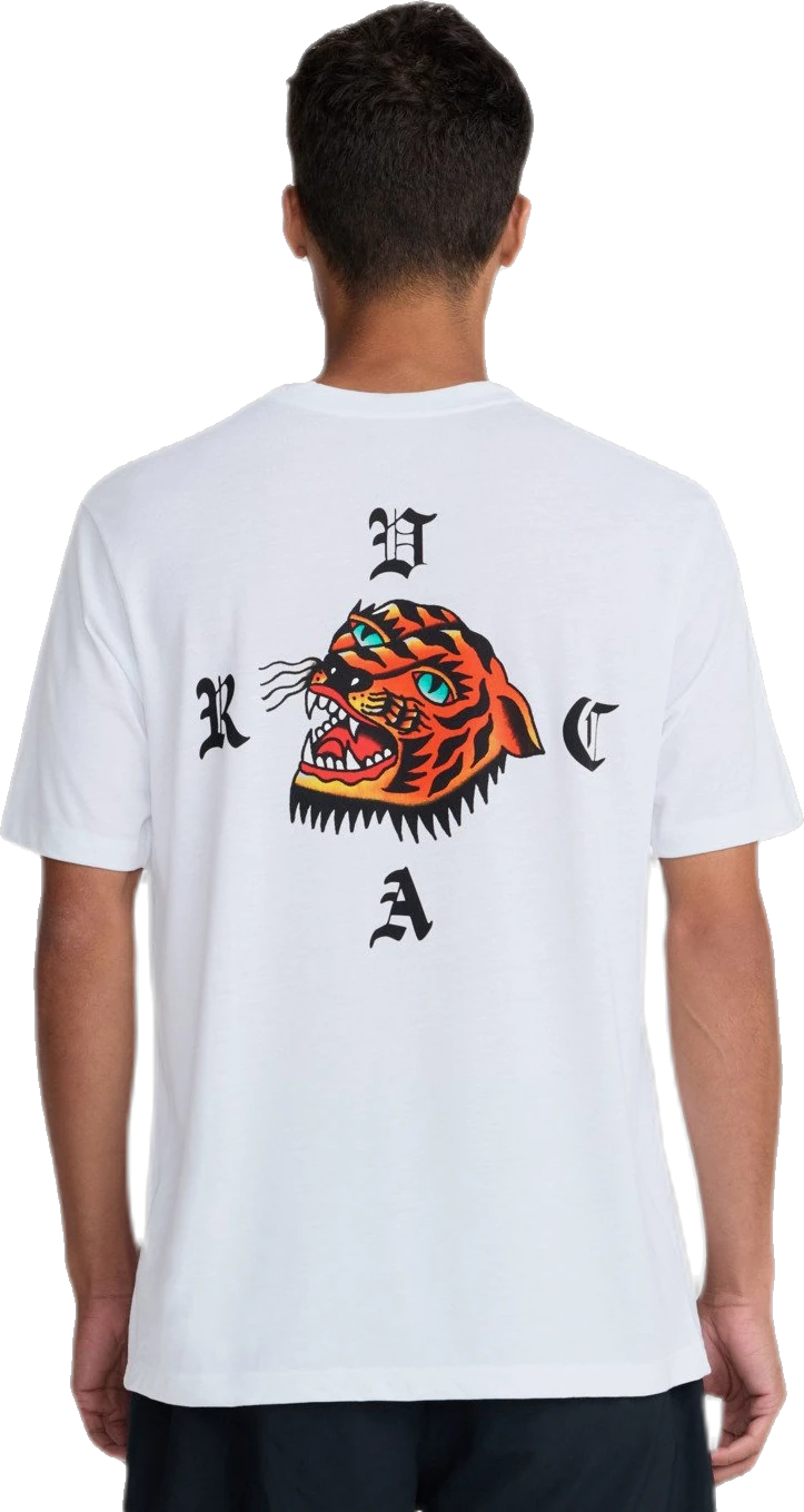 Rvca RVCA Kaleb Tiger Camiseta Blanco Hombre camiseta manga corta hombre detail 1 | Blanco