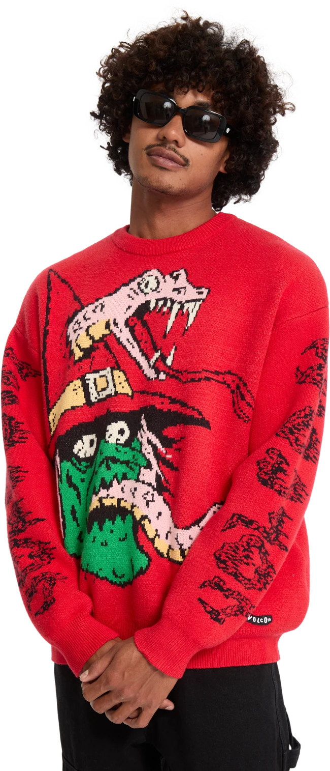 Volcom JJ Villard jersey hombre detail 6 | Lifeguard Red