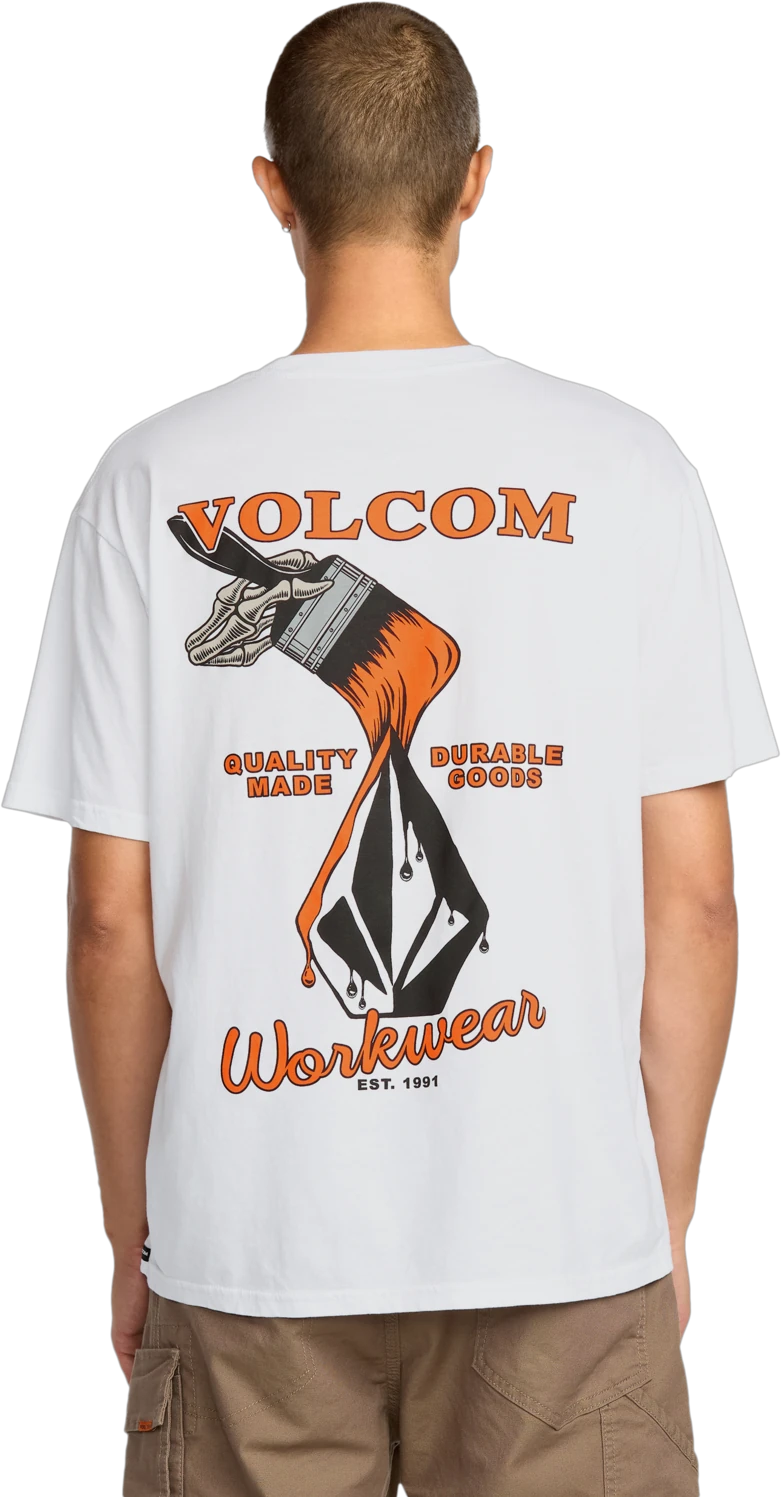 Volcom Enamel camiseta manga corta hombre detail 1 | White