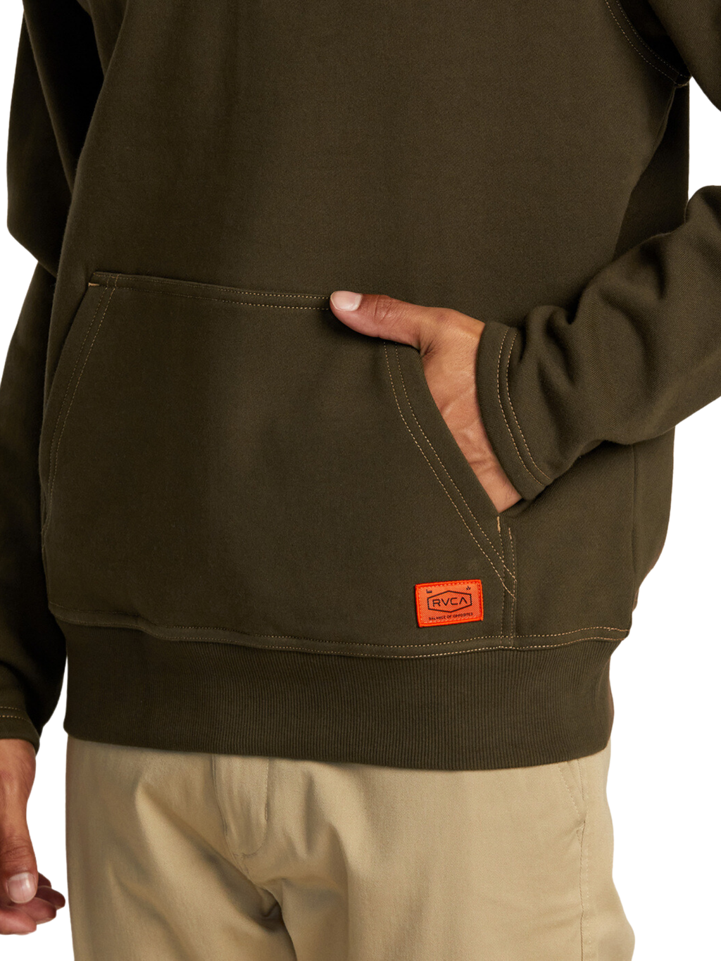 Rvca Chainmail Sweatshirt - Chocolate